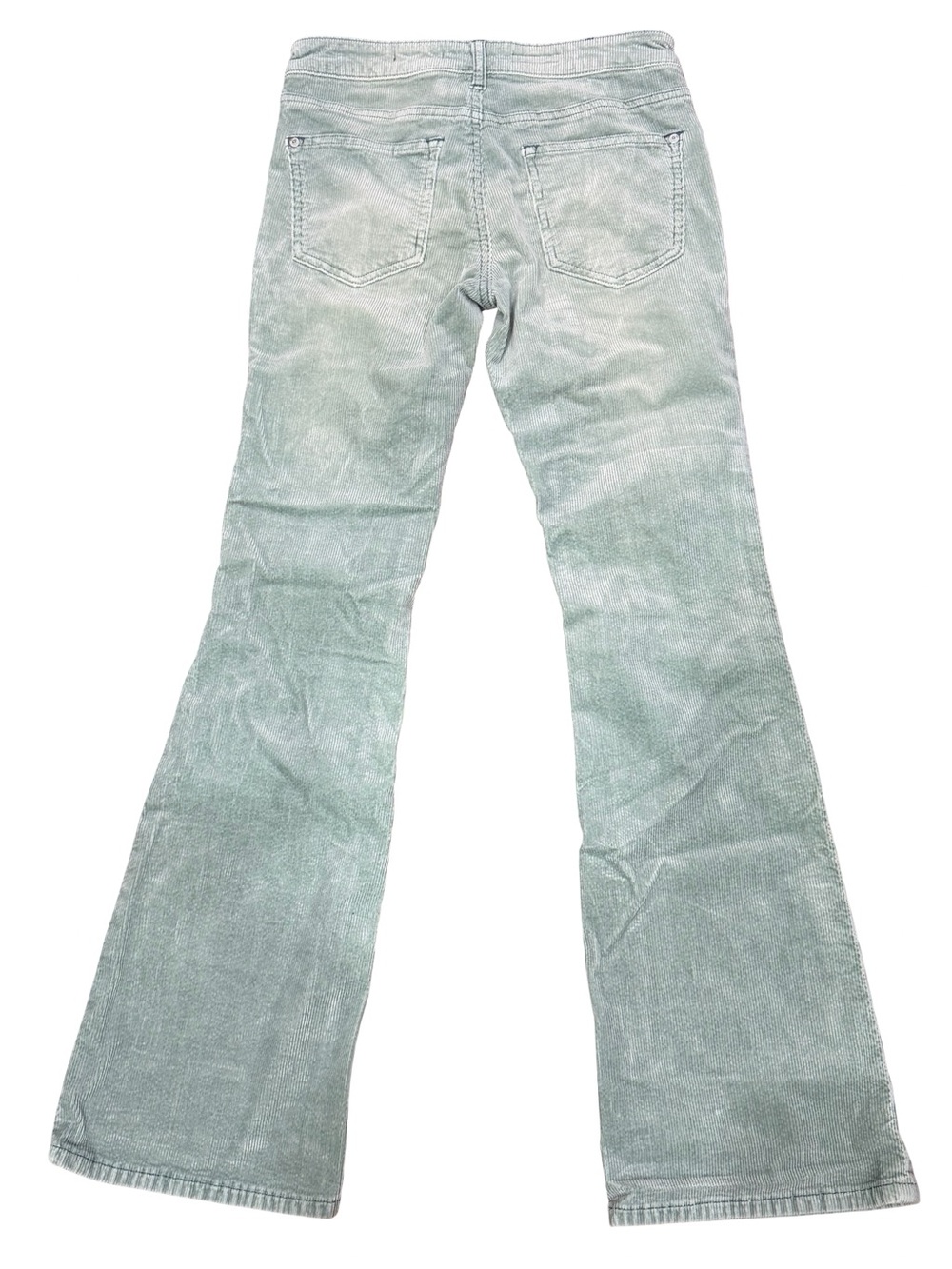 🌿 Anthropologie Pilcro The Icon Corduroy Flare Low Rise‎ Pants Green Size 26 - Picture 13 of 14